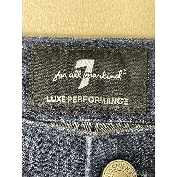 7 For All Mankind Jeans Mens 33 Blue The Straight Denim Casual Workwear Adult - Picture 8 of 14